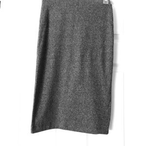grey cotton pencil skirt